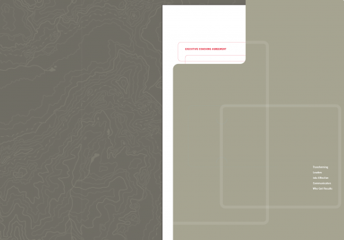 interior of folder showing and info page insert in pocket